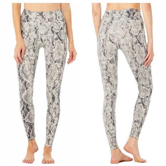 ALO Yoga Pants - ALO Snakeskin Print Leggings